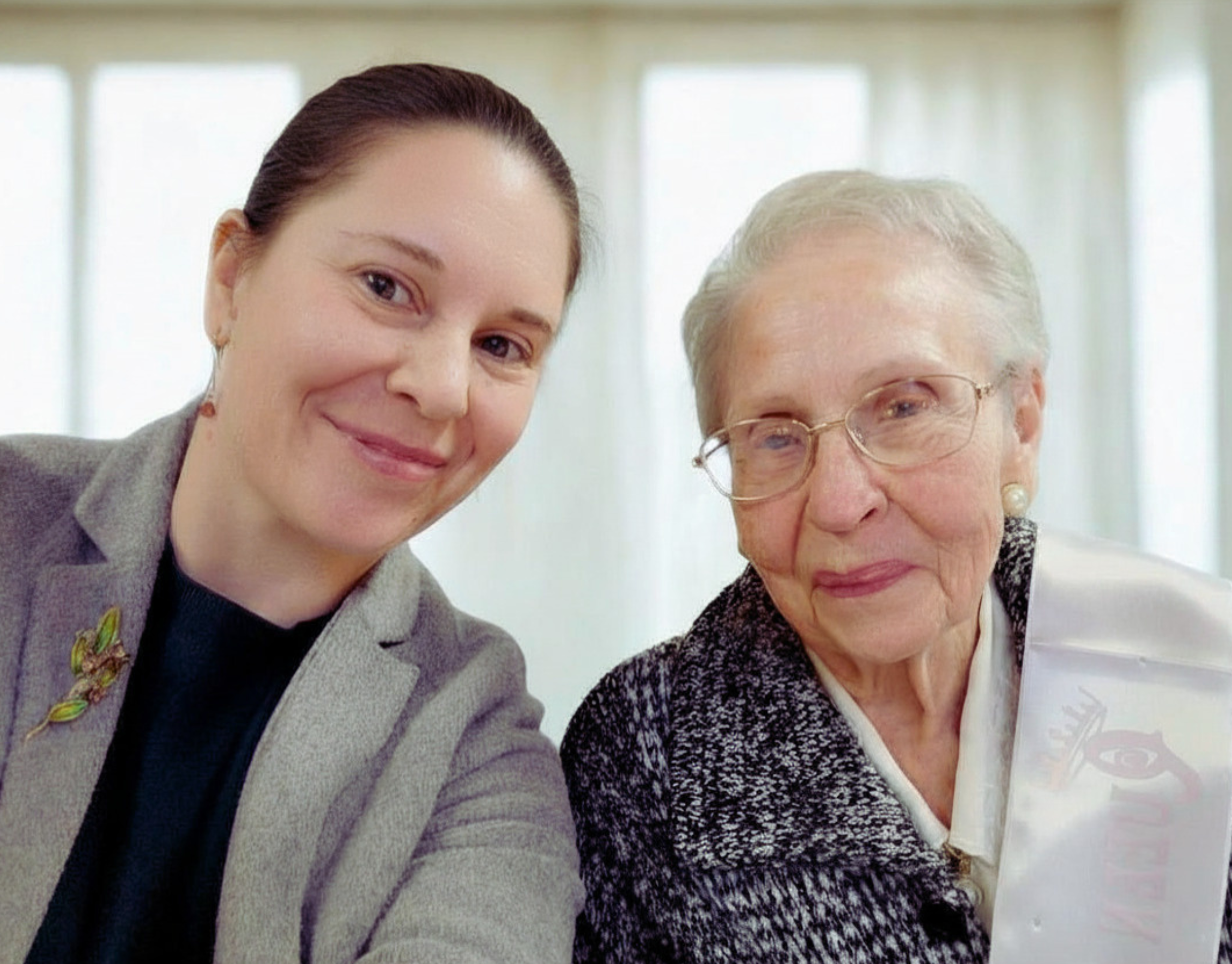 Sanja Bornman with her grandmother
